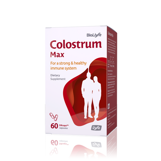 Premium colostrum supplement for immune support, rich in lactoferrin and immunoglobulins for enhanced health and wellness.
